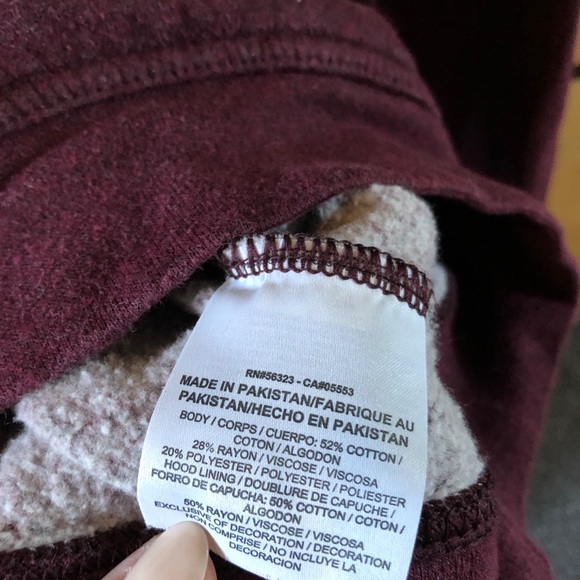 Nike Funnel Cowl Neck Maroon Marled Sweatshirt - Picture 6 of 7